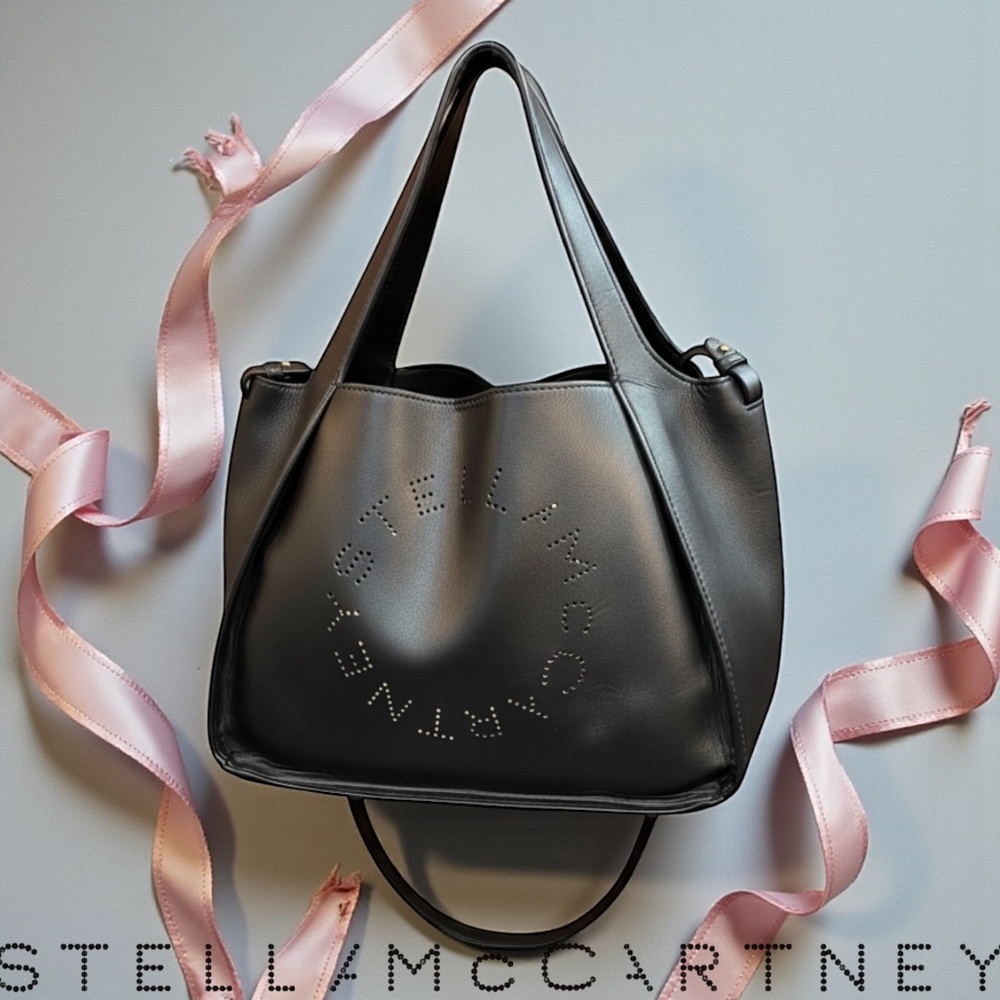 Stella McCartney Logo Black Tote Bag with Pouch
COMES WITH COA!
